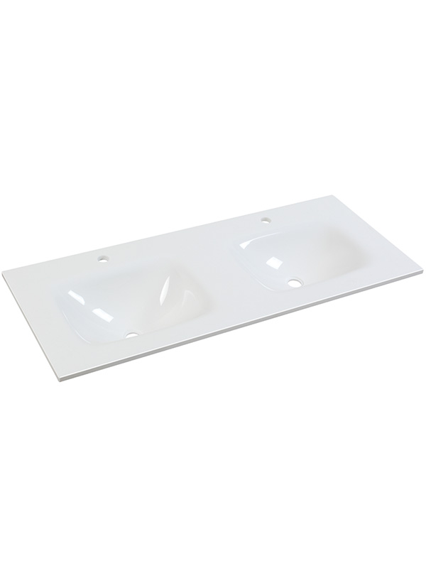 120cm Pure White Phoenix steen Dubbele kommen Wastafels in de badkamer